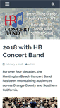 Mobile Screenshot of hbconcertband.org