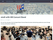 Tablet Screenshot of hbconcertband.org